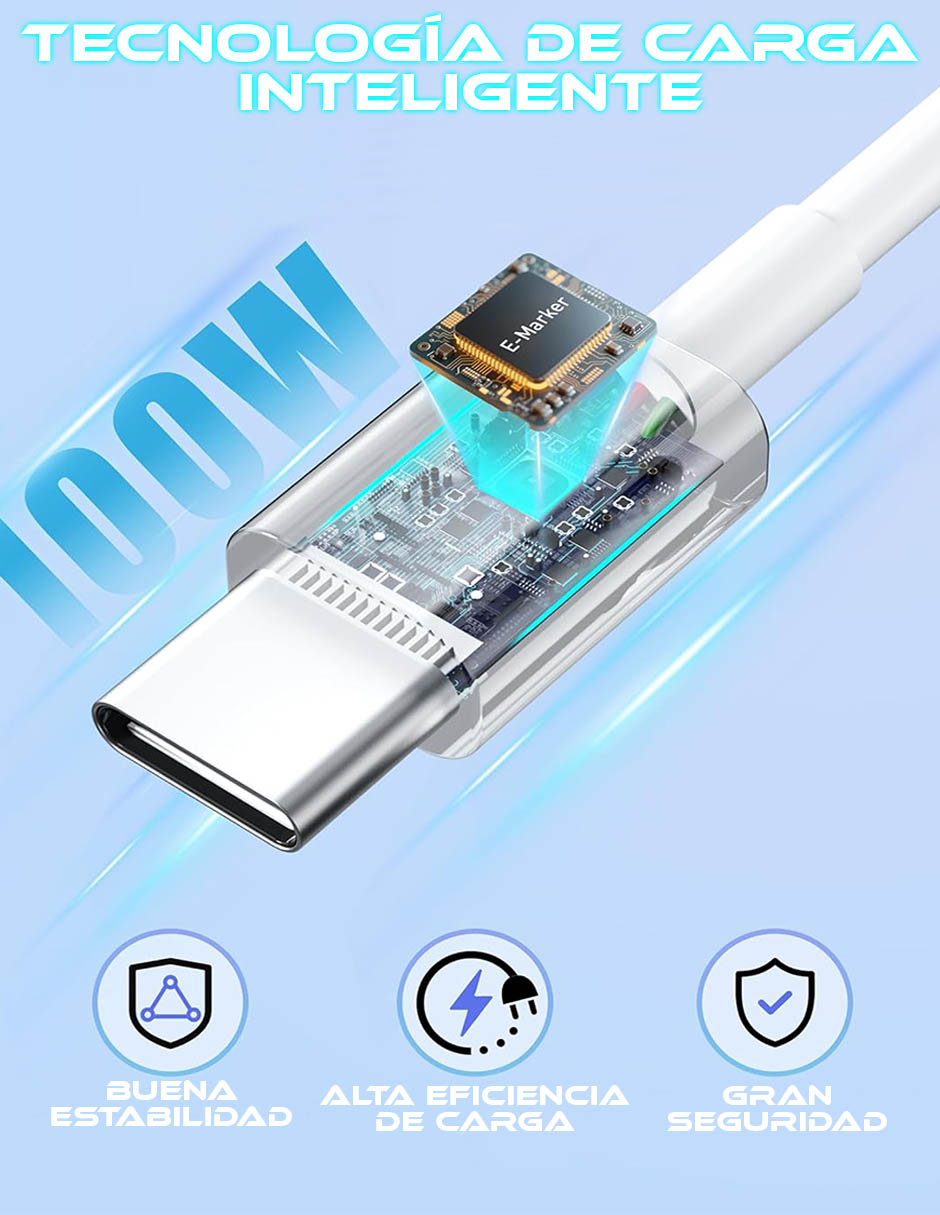 Cable USB C de 1 m 3