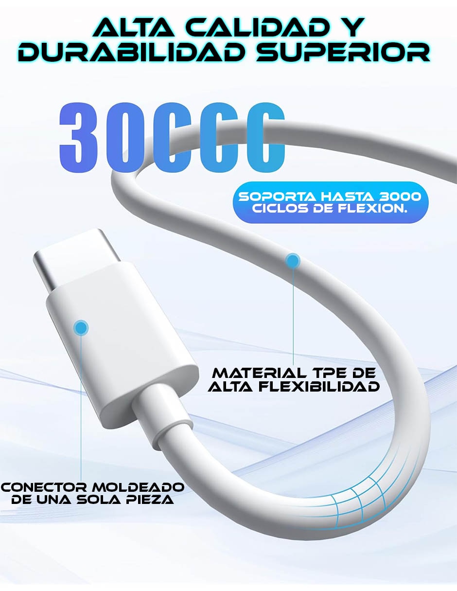 Cable USB C de 1 m 4