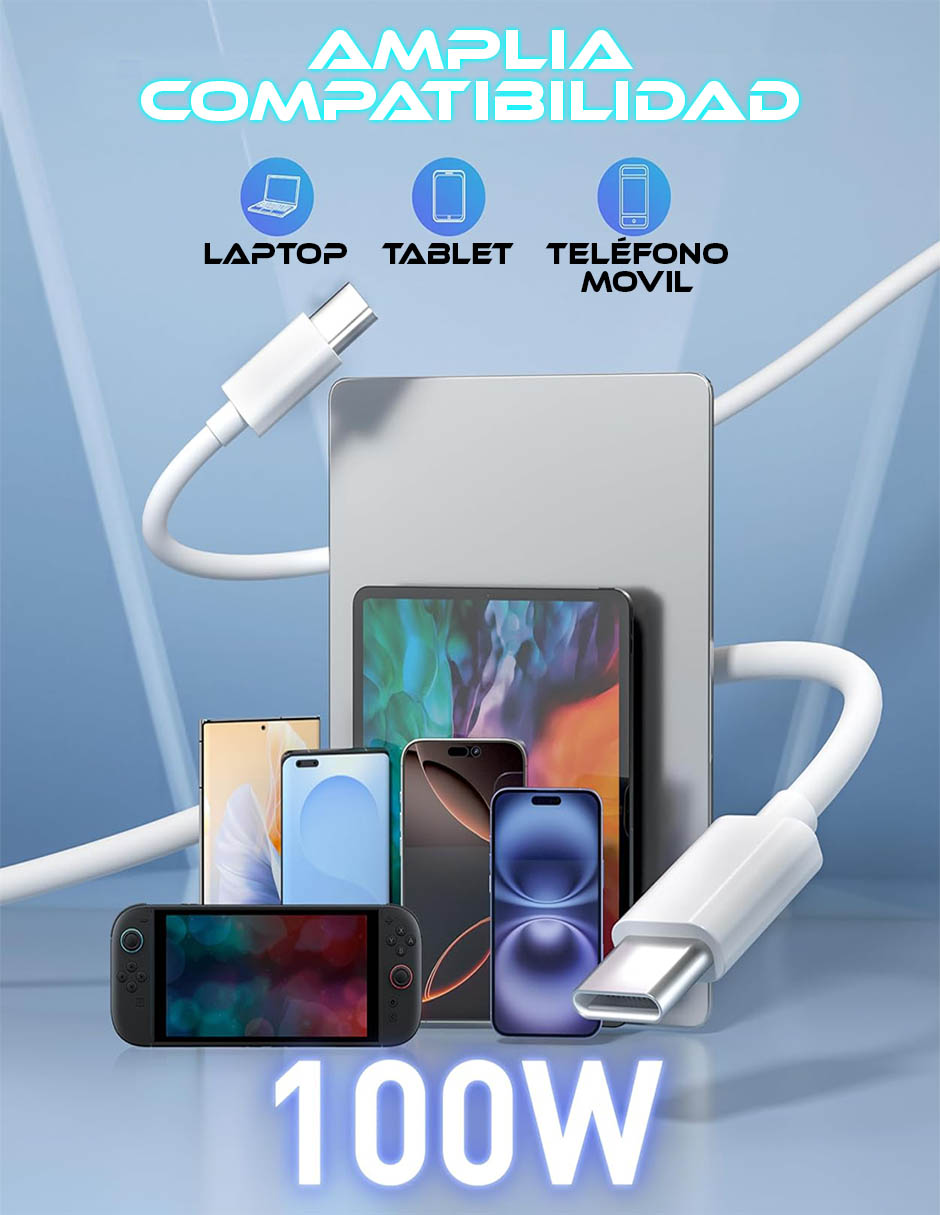 Cable USB C de 1 m 6