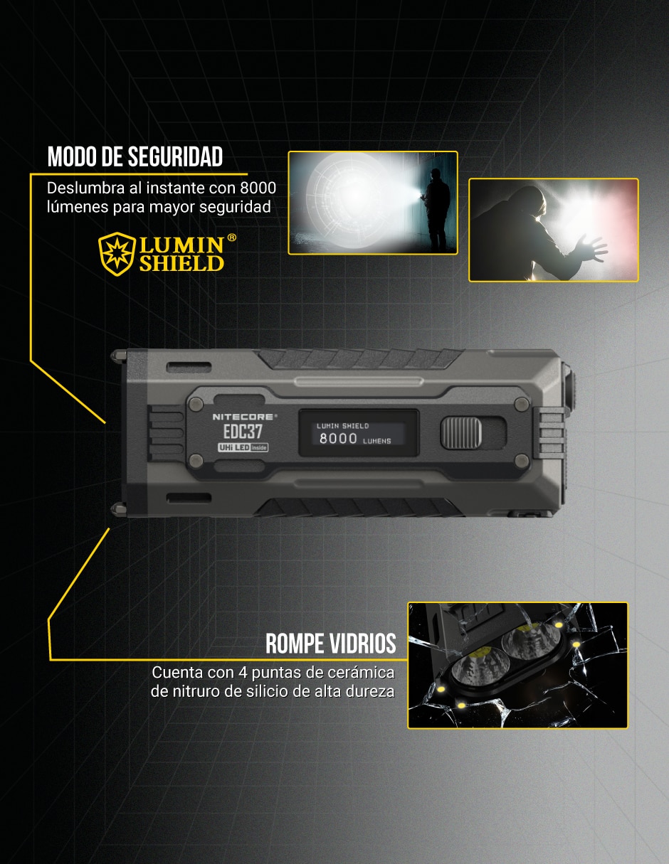 Linterna de mano Nitecore EDC37