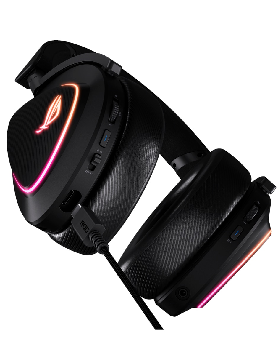 Audífonos Gamer Asus alámbrica e inalámbrica Rog Delta ii
