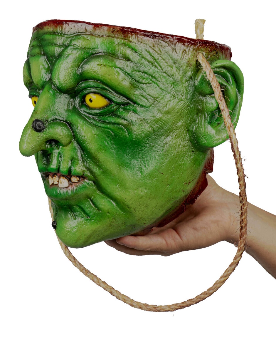 Colgante para disfraz de bolsa de cabeza de bruja deluxe Rev