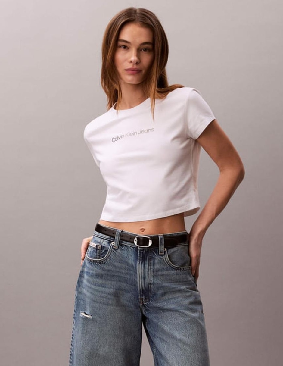 Playera manga corta cuello redondo para mujer Playera manga corta cuello redondo para mujer
