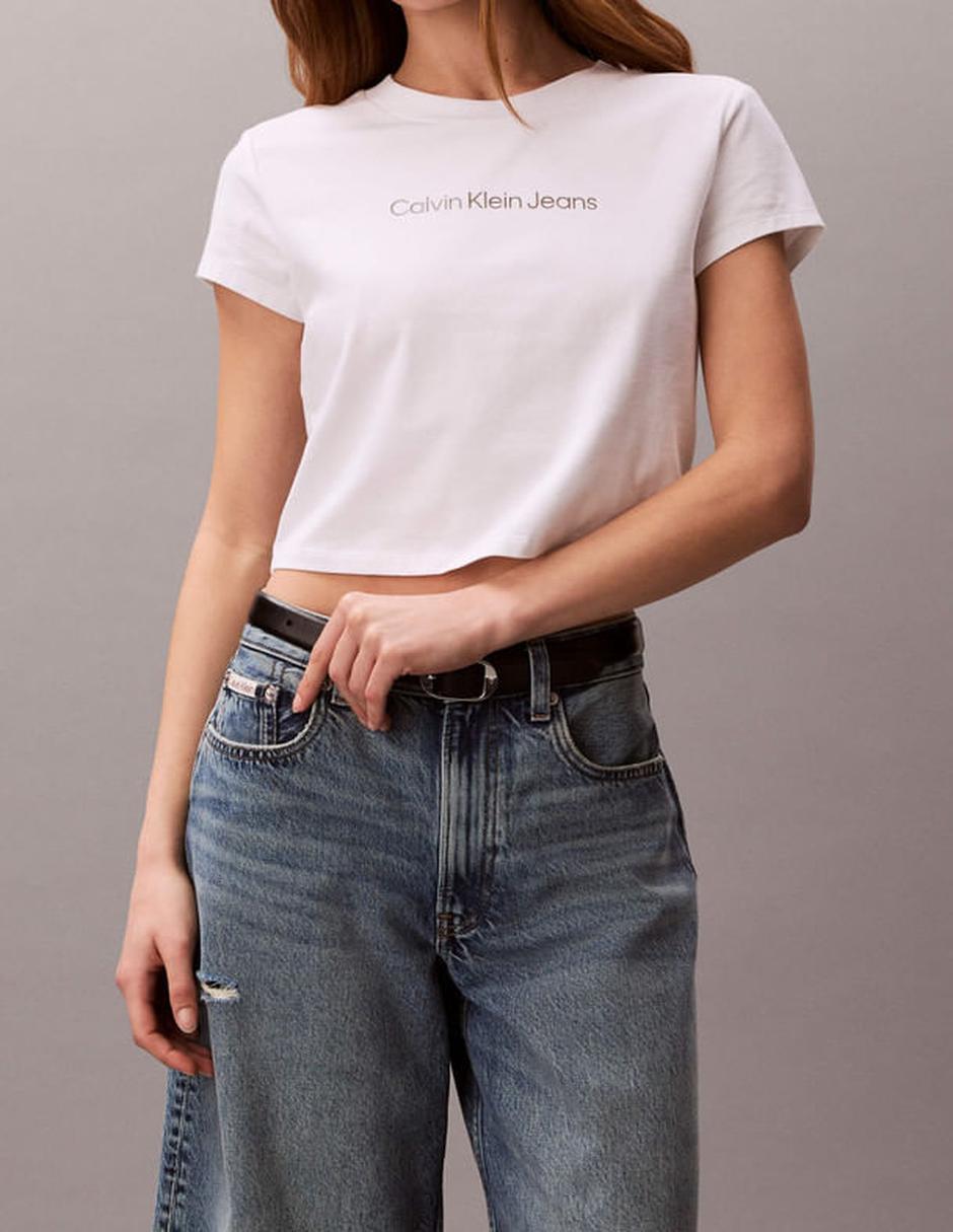 Playera manga corta cuello redondo para mujer 2