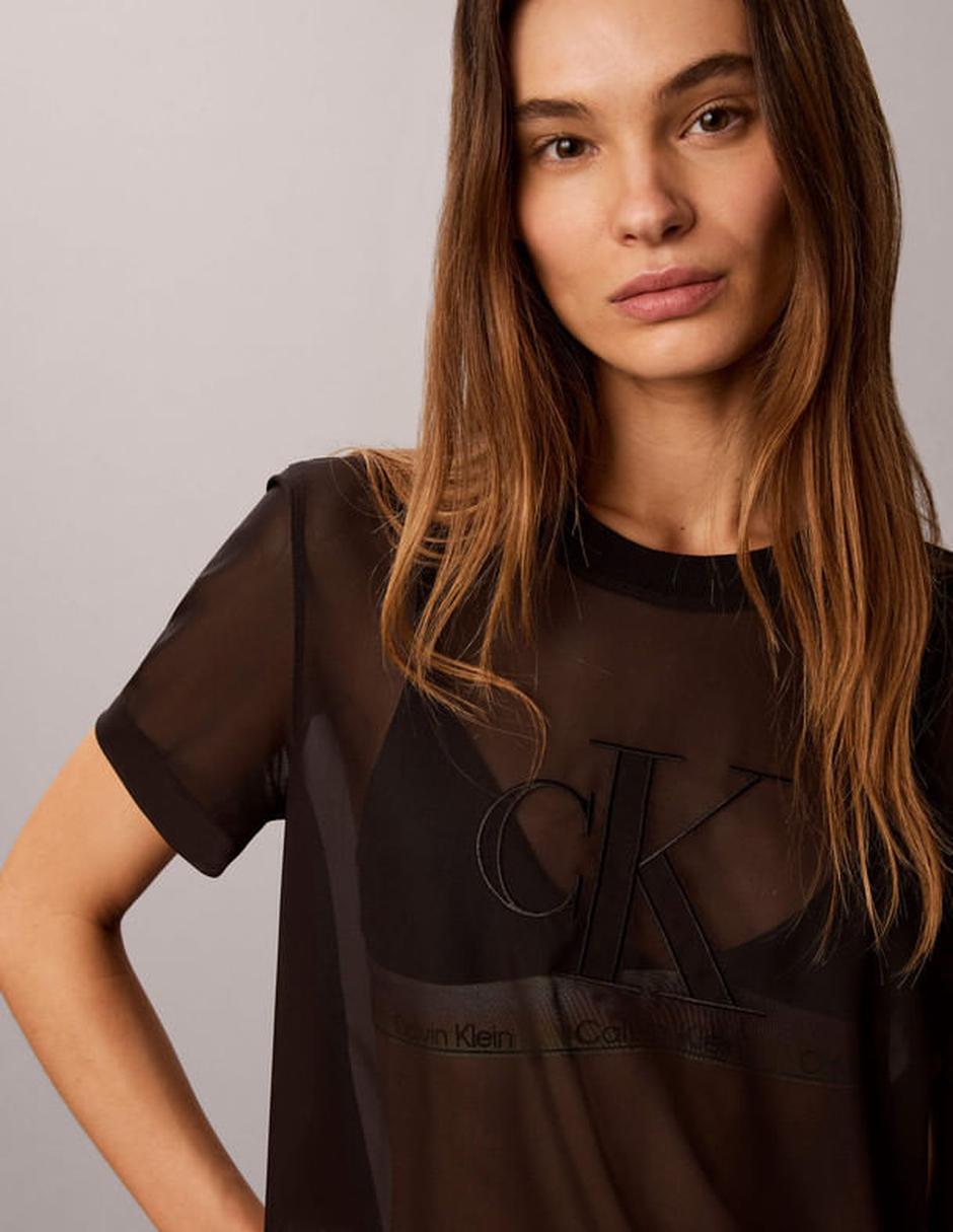 Playera manga corta cuello redondo para mujer 2