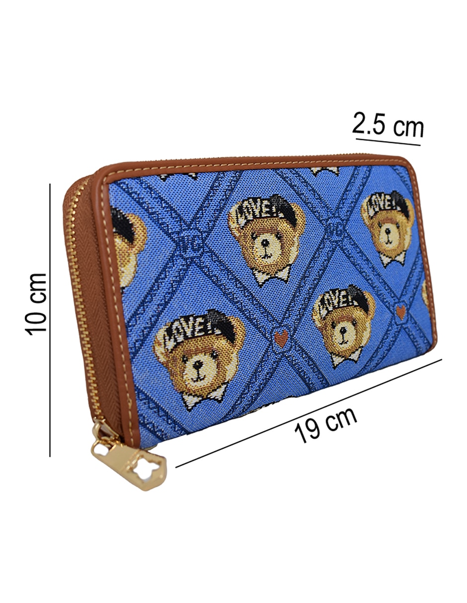 Cartera henney bear scontland bear blue para mujer
