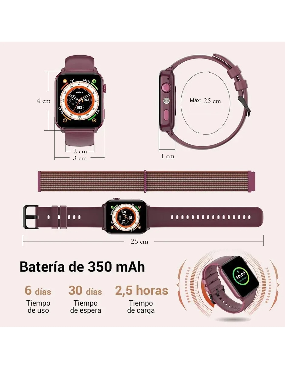 Smartwatch Smart Iowor30 Violeta unisex 9