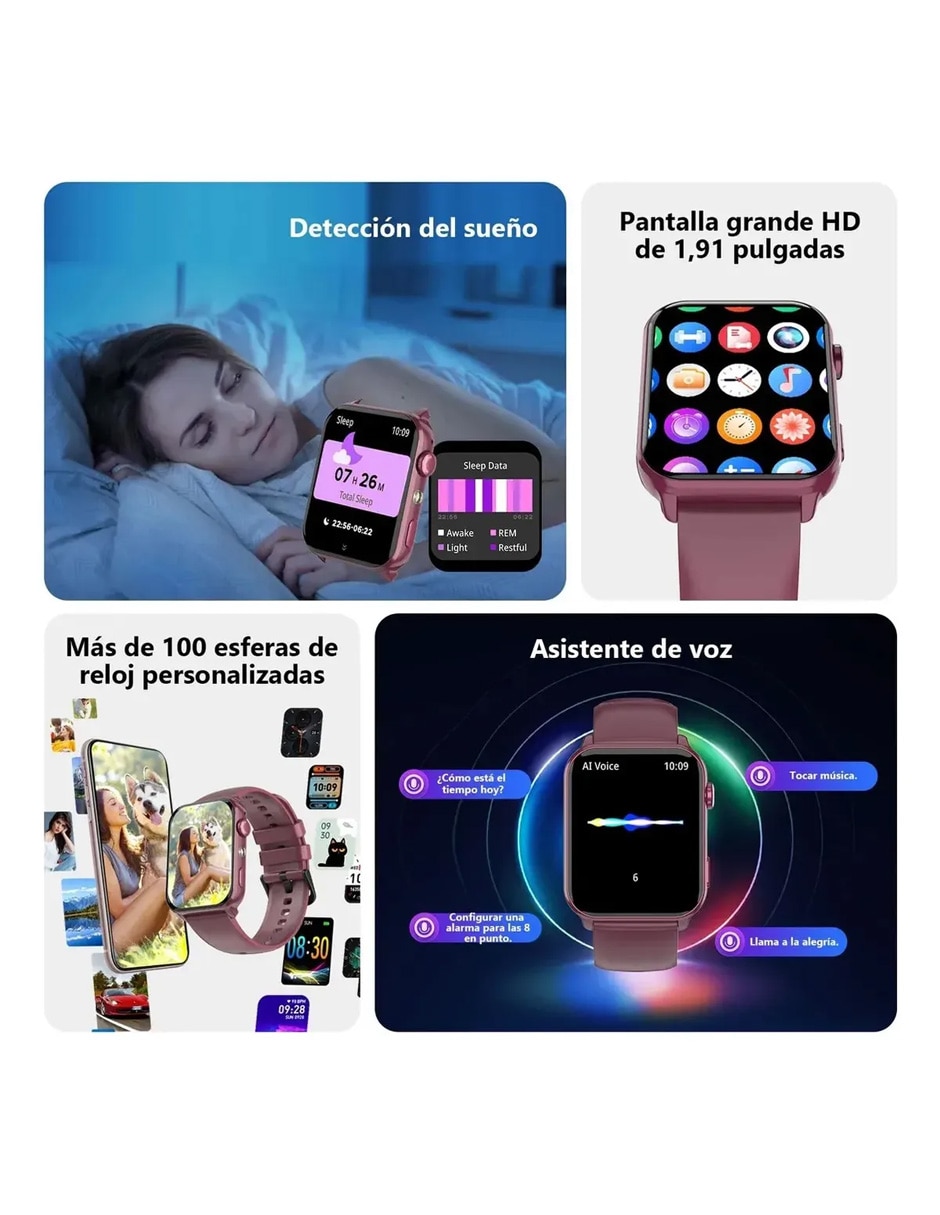 Smartwatch Smart Iowor30 Violeta unisex 6