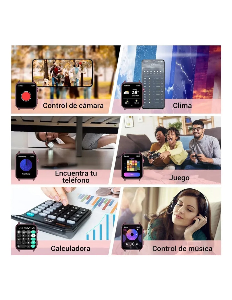 Smartwatch Smart Iowor30 Violeta unisex 7