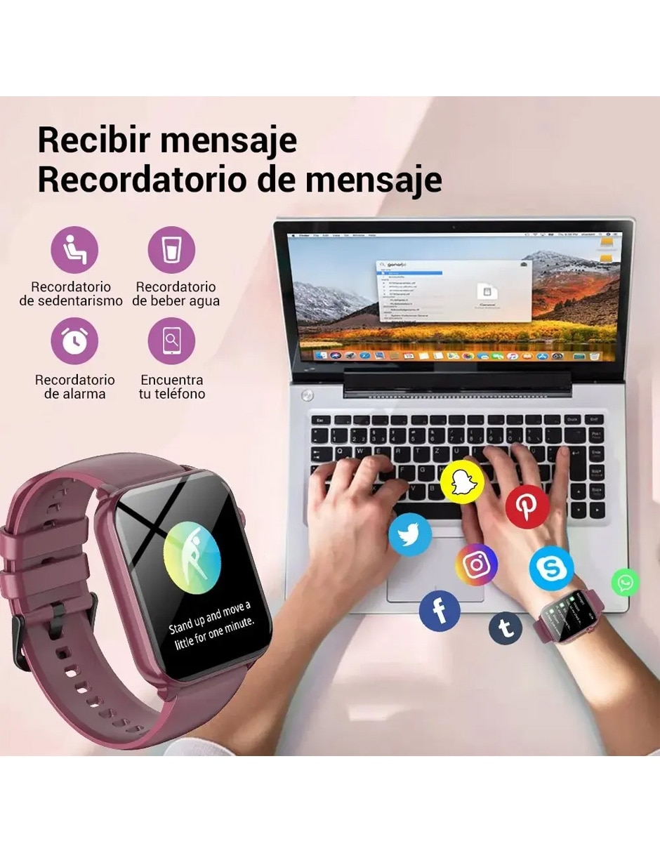 Smartwatch Smart Iowor30 Violeta unisex 8
