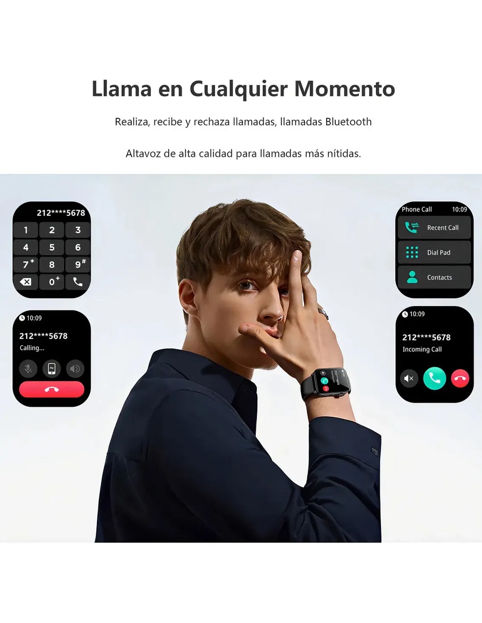 Smartwatch Smart Lowor30 negro unisex 4