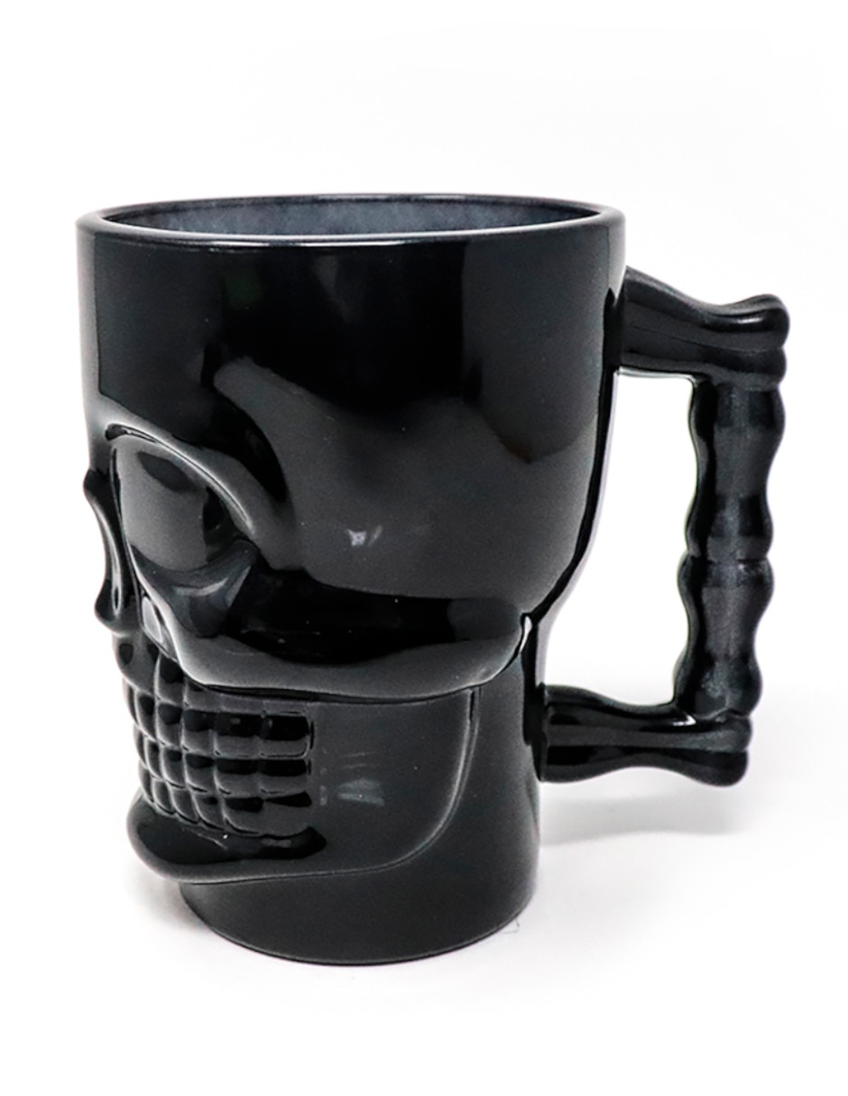 Vaso para cerveza Ideen Calavera de vidrio con 1 pieza