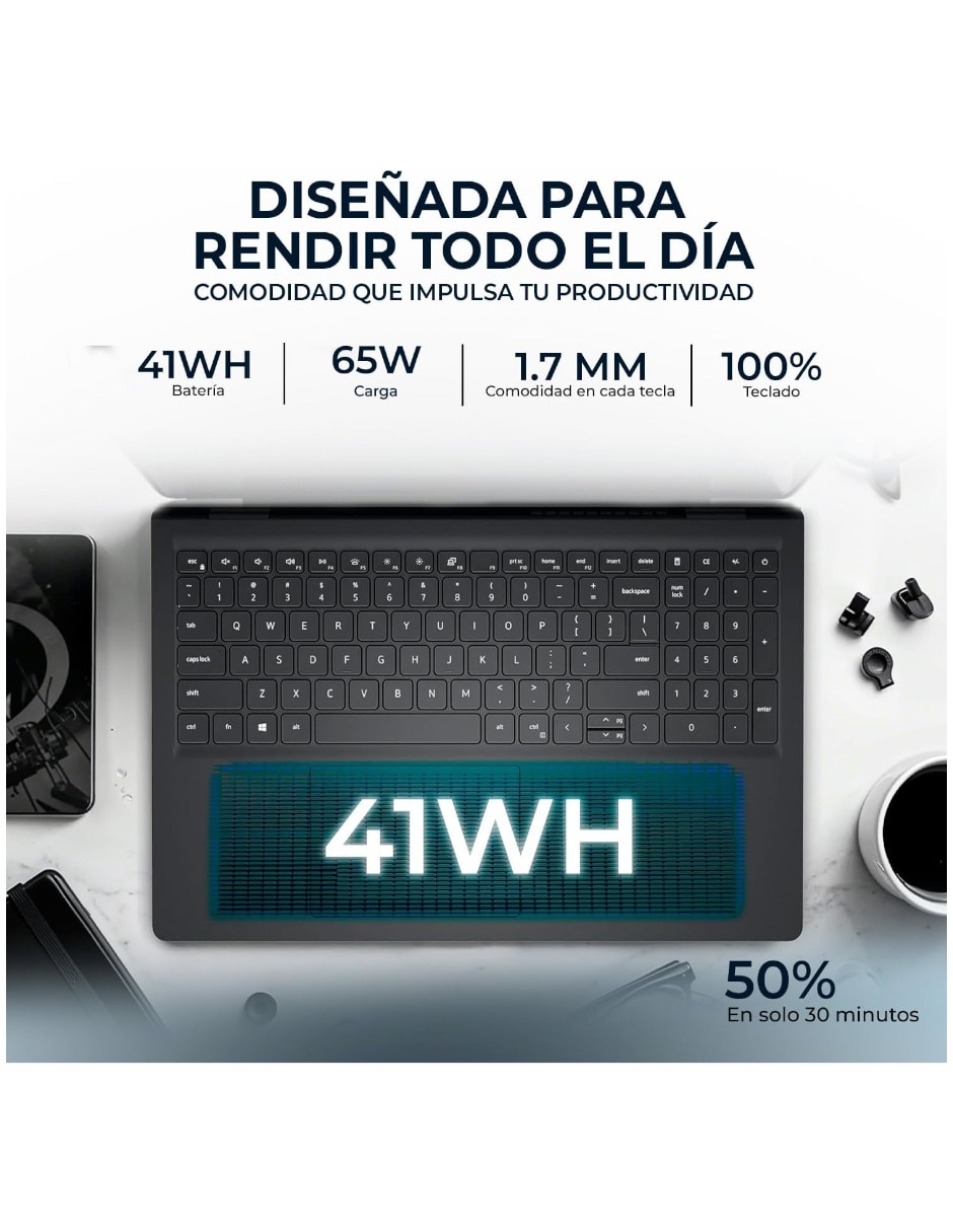 Laptop pantalla tàctil Dell Ldc15250-i524512 15.6 pulgadas full hd intel core i5 intel UHD 24 Gb RAM 512 Gb ssd