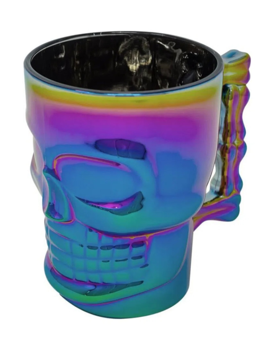 Vaso para cerveza Ideen Calavera de vidrio con 1 pieza