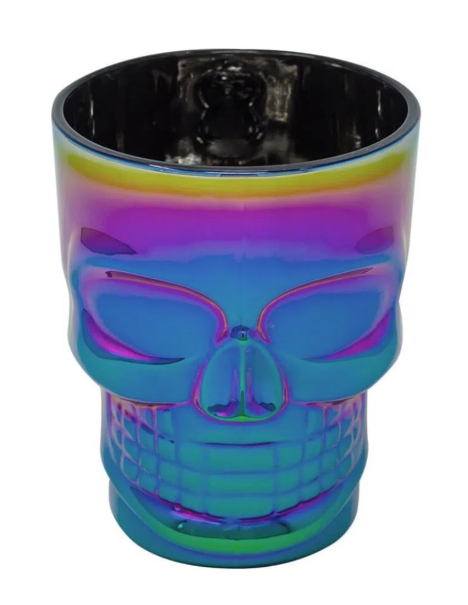 Vaso para cerveza Ideen Calavera de vidrio con 1 pieza