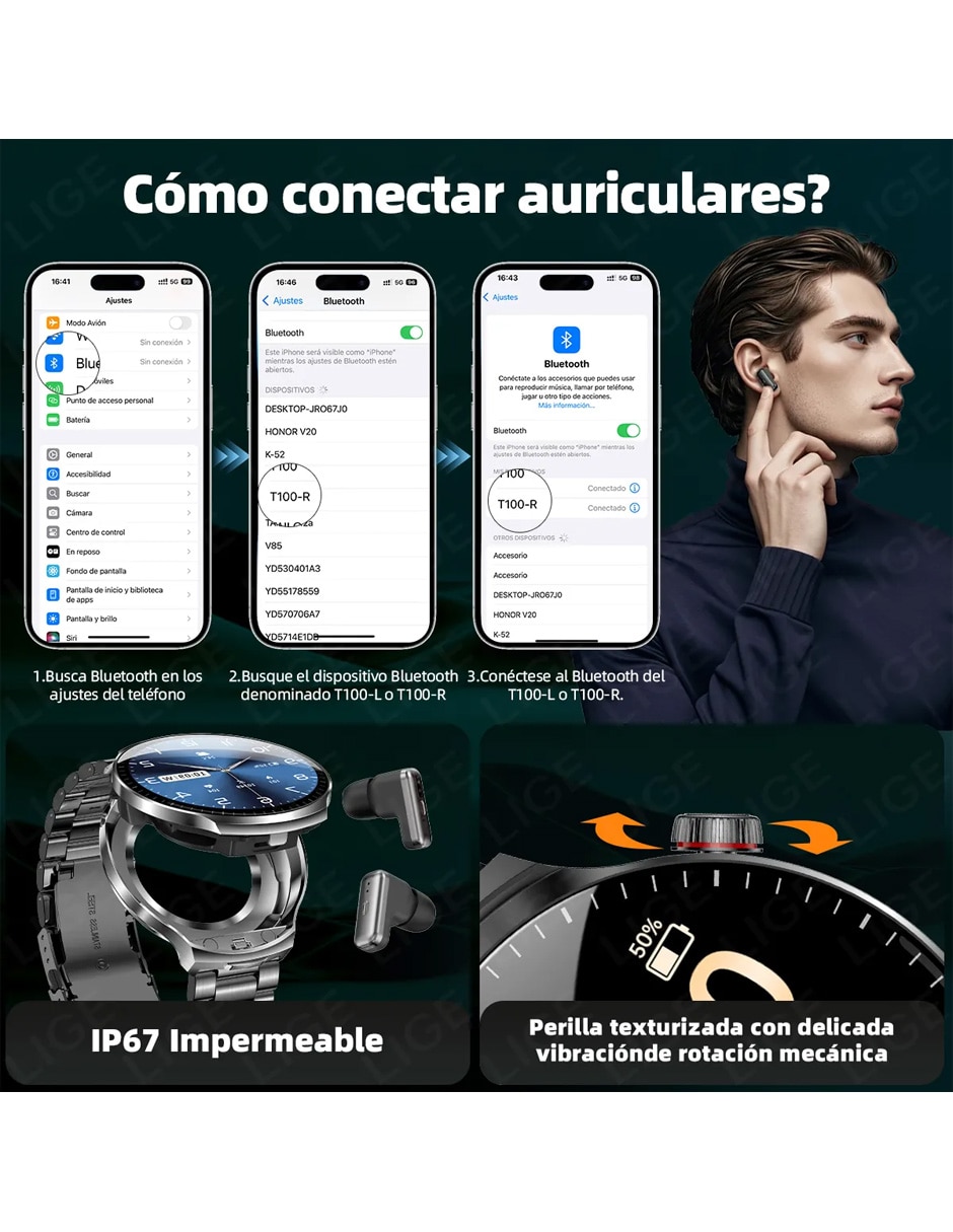 Kit smartwatch BWT100 unisex 3