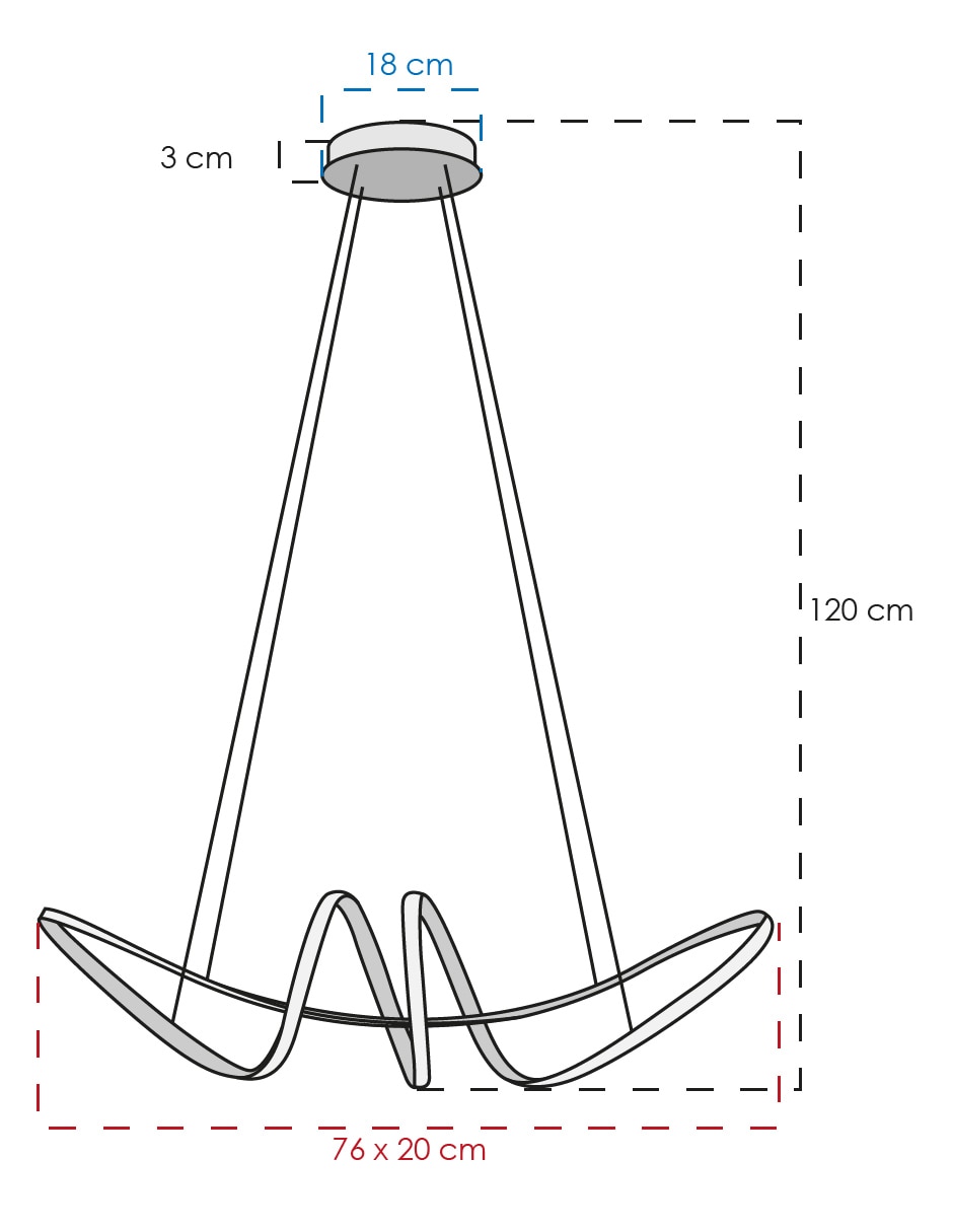 Lampara colgante Class led