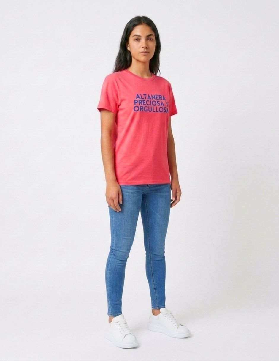 Playera manga corta cuello redondo para mujer 2