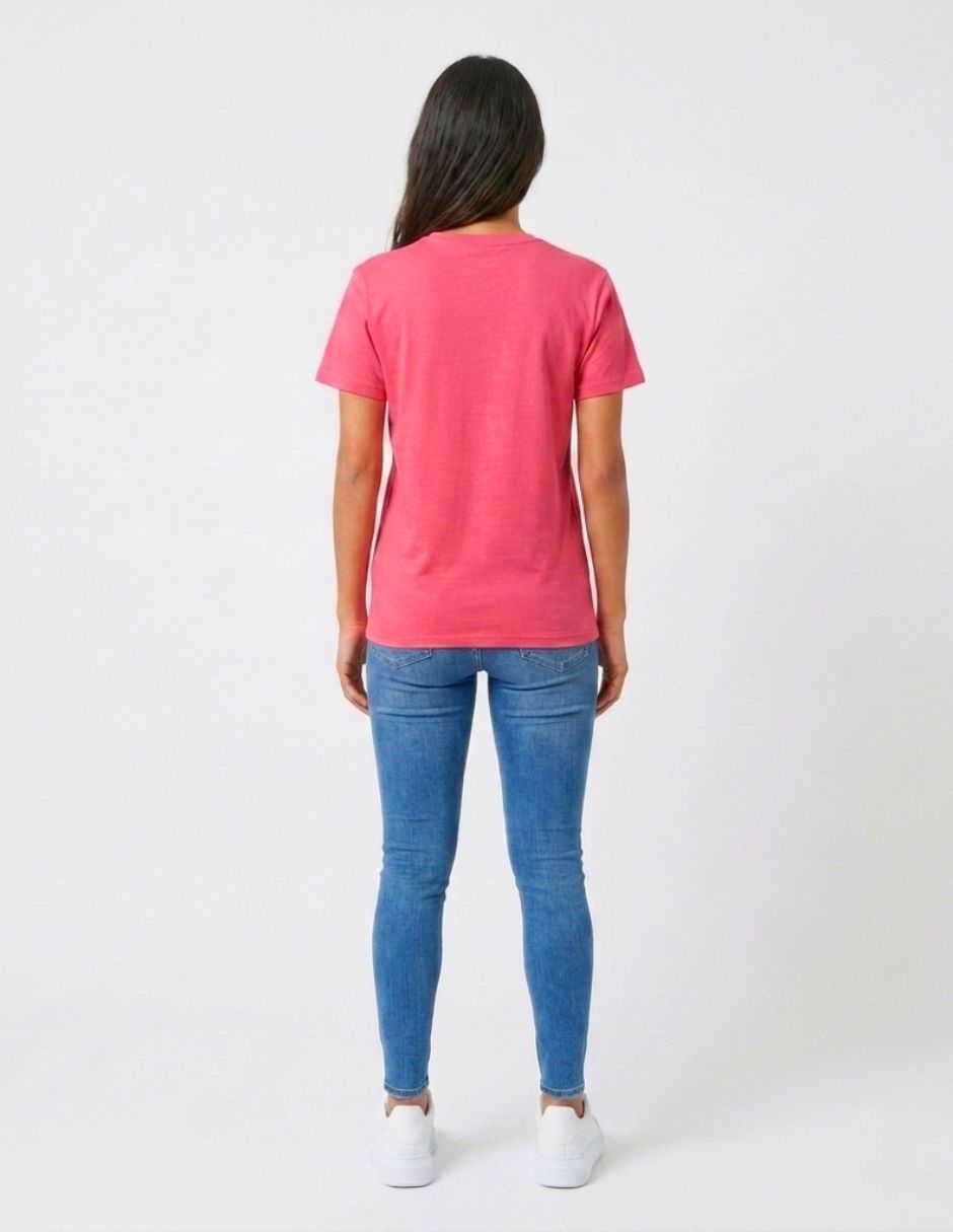 Playera manga corta cuello redondo para mujer 6