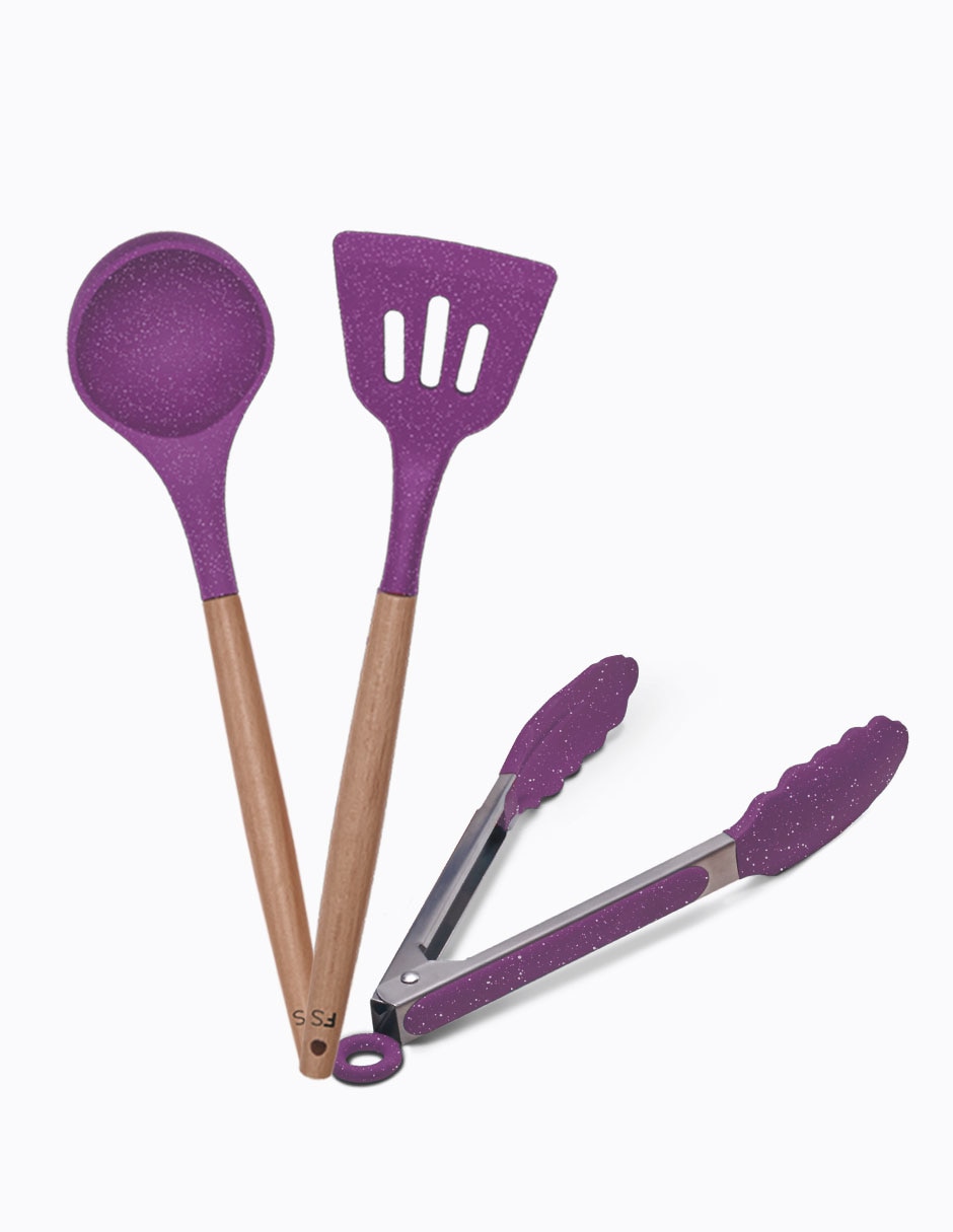 Batería de cocina Flavor Stone de acero antiadherente 10 piezas