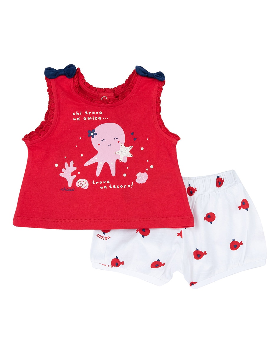 Conjunto de algodón para bebé niña Conjunto de algodón para bebé niña
