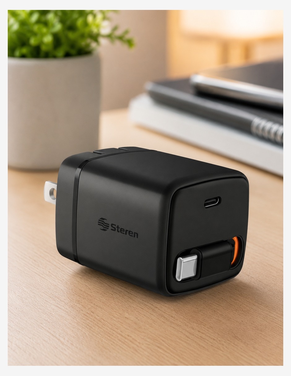 Cargador pared Steren USB tipo C 45 W