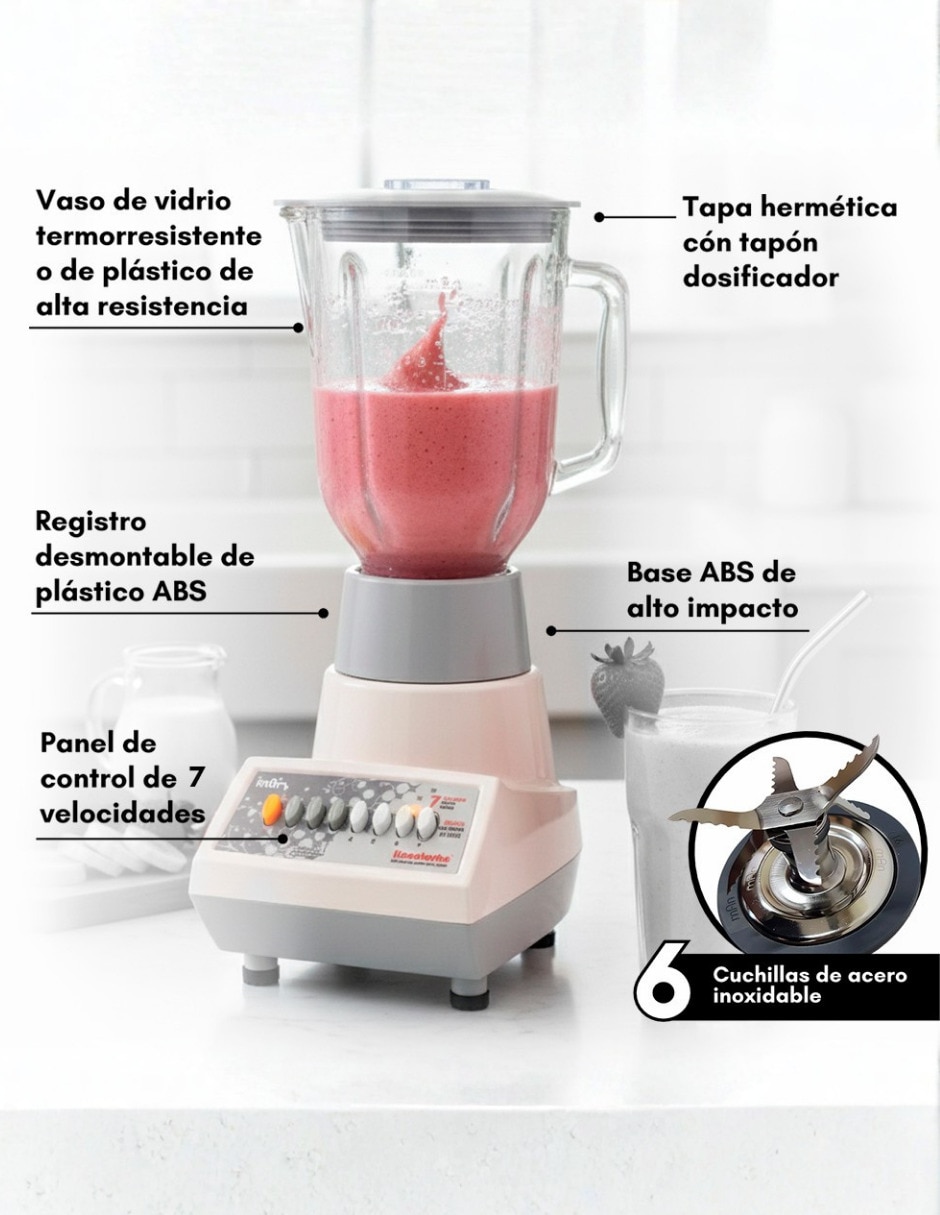 Licuadora Man 7 velocidades 550 W