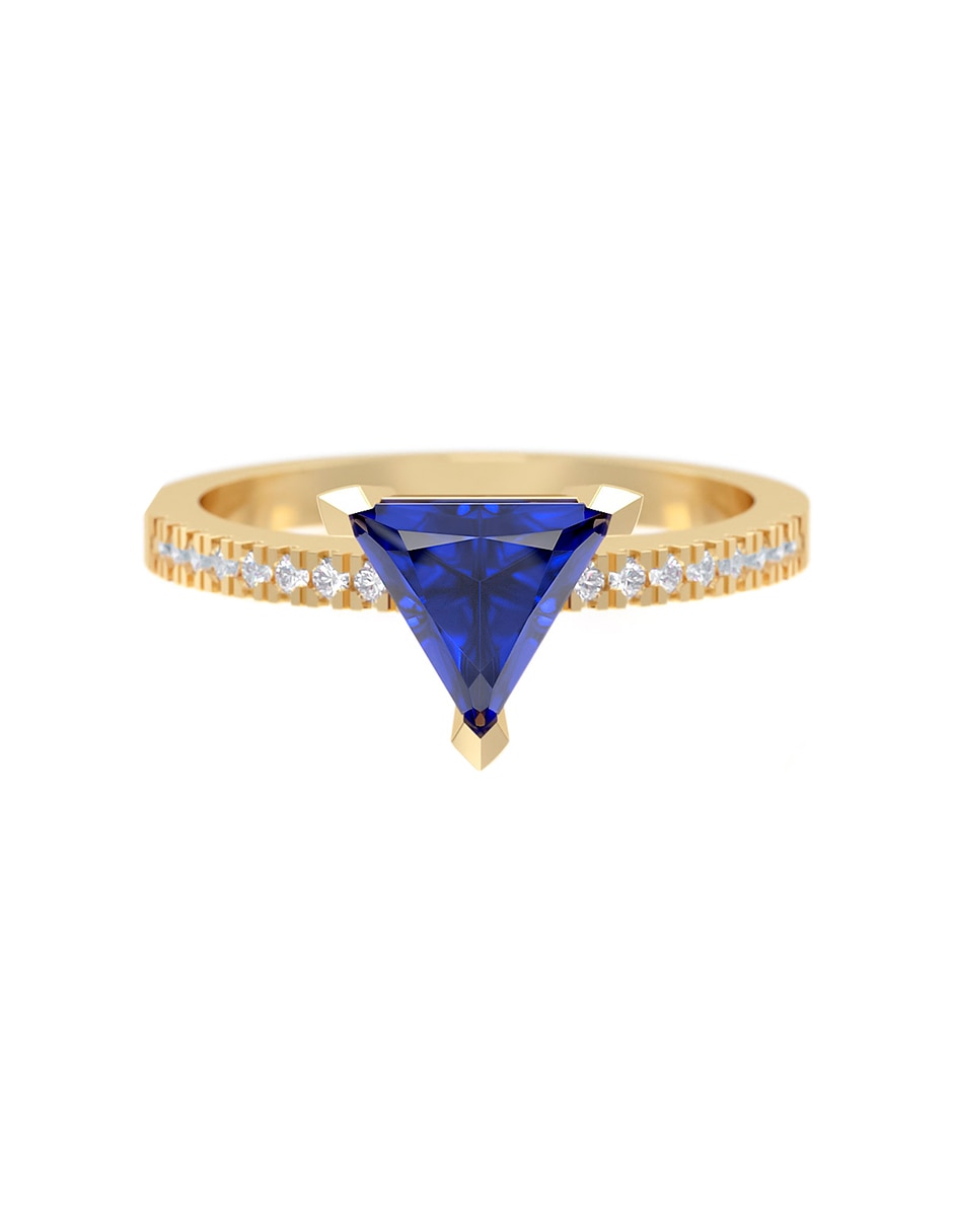 Anillo de compromiso de oro 14 K zirconia Anillo de compromiso de oro 14 K zirconia