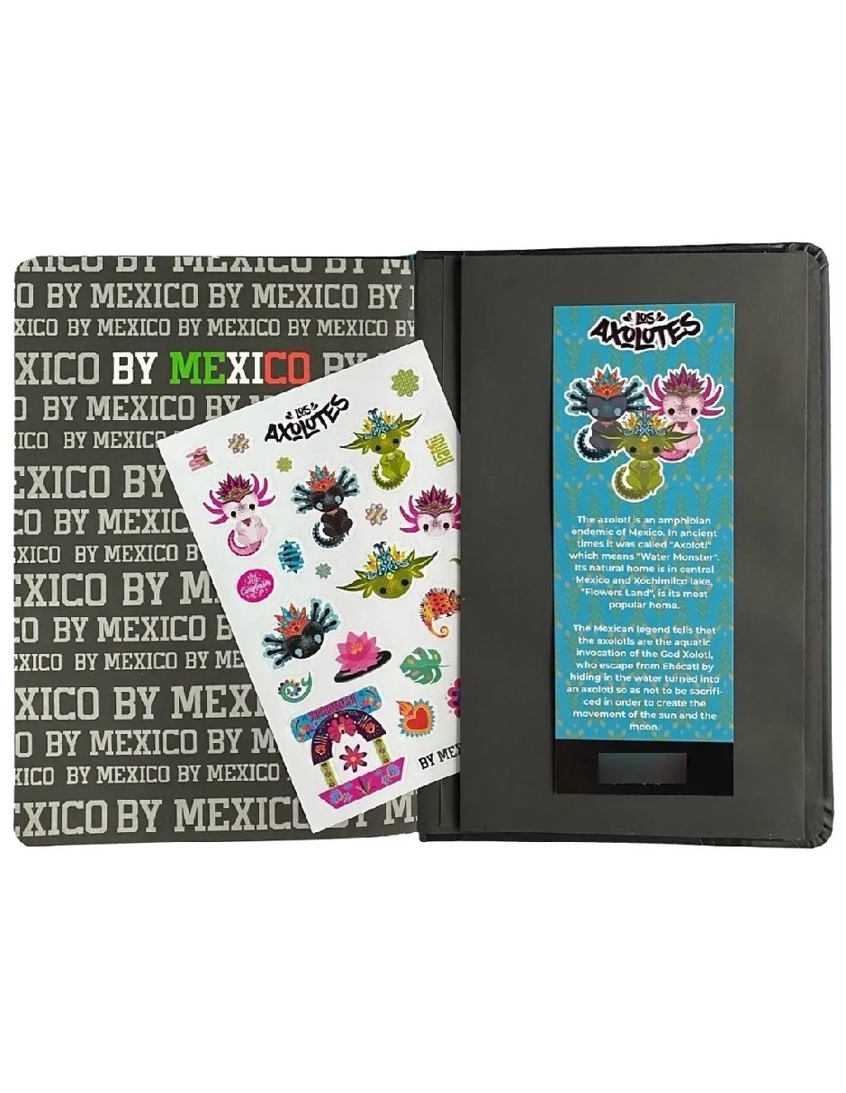 Set libreta ajolote a rayas 2