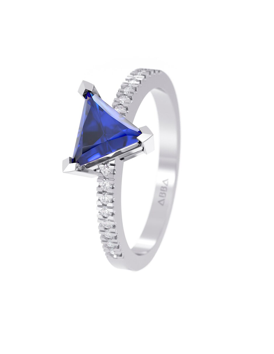 Anillo de compromiso de oro 14 k 5