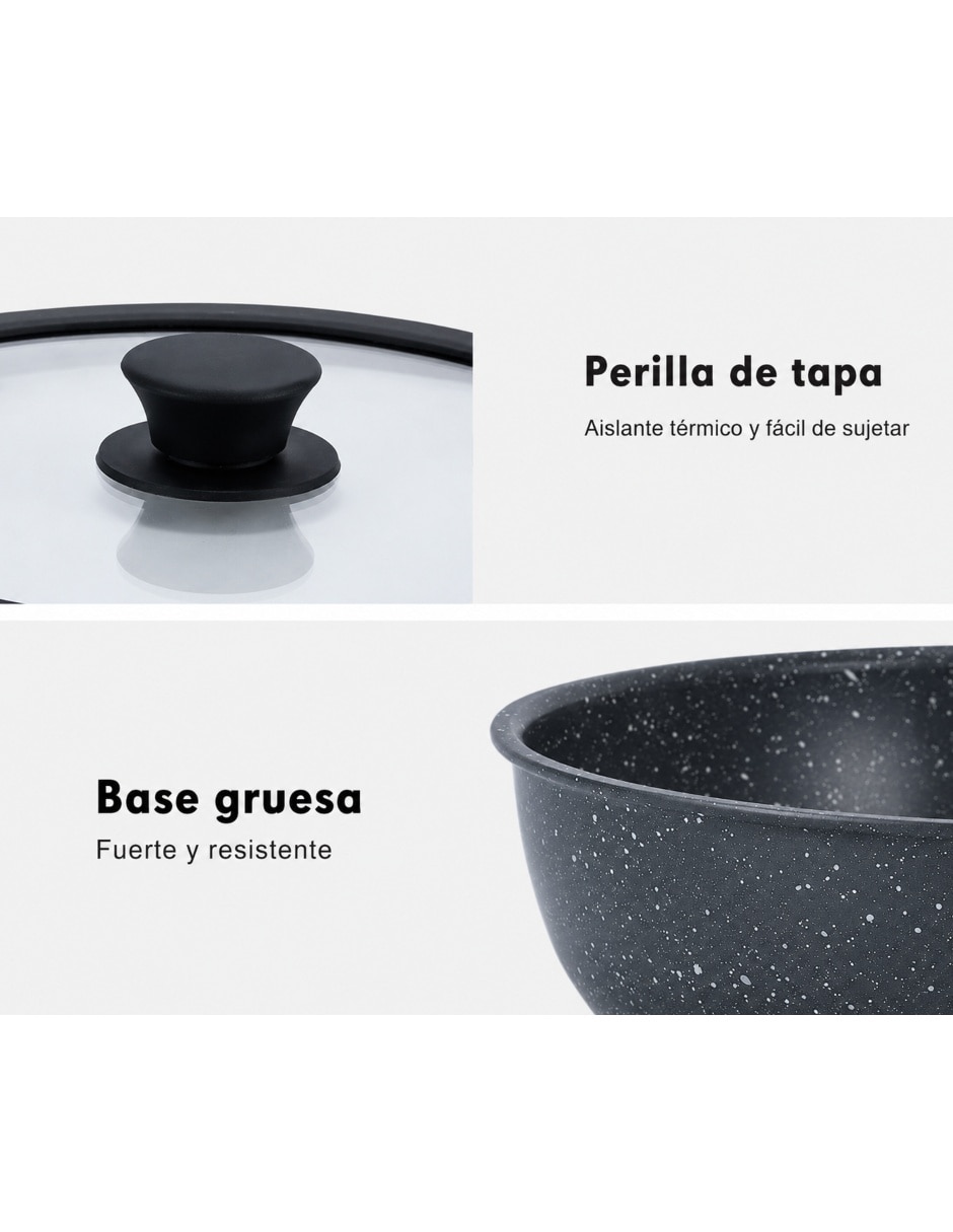 Batería de cocina U Shop antiadherente sin pfoa 15 piezas