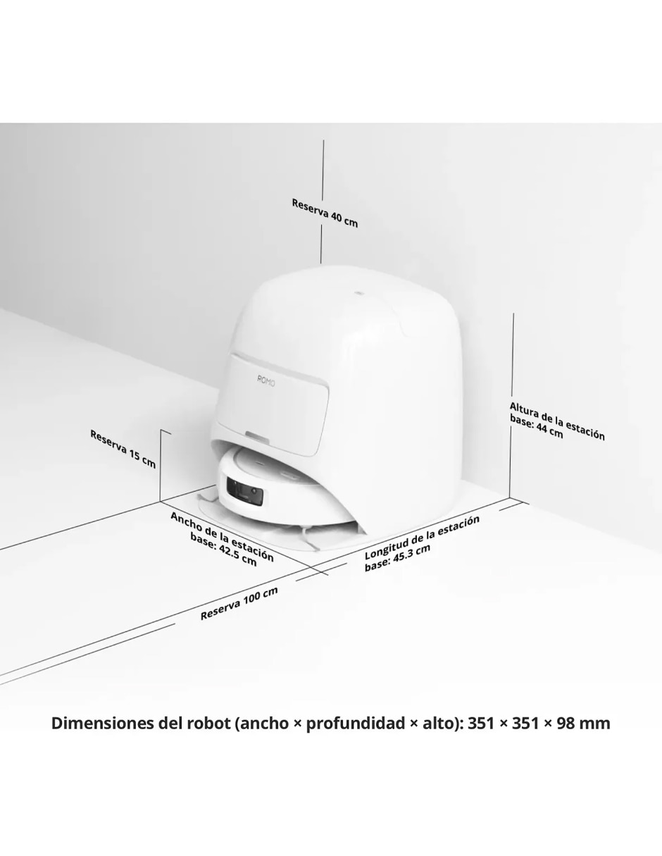 Aspiradora robot Romo S 2.5 litros 4