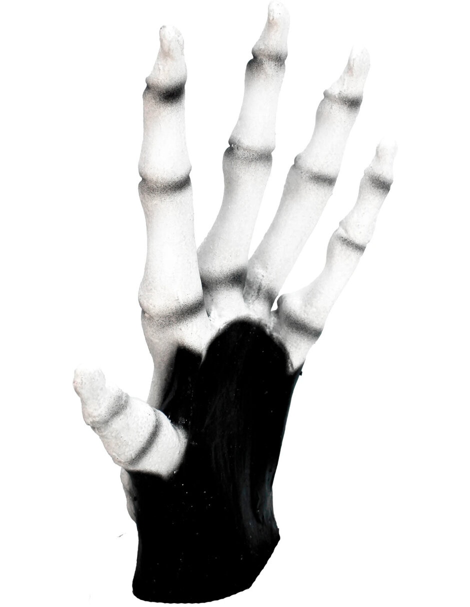 Guantes para disfraz de esqueleto calavera rev
