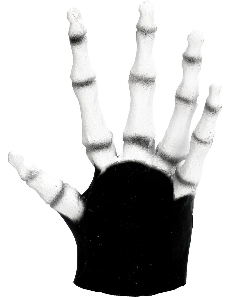 Guantes para disfraz de esqueleto calavera rev
