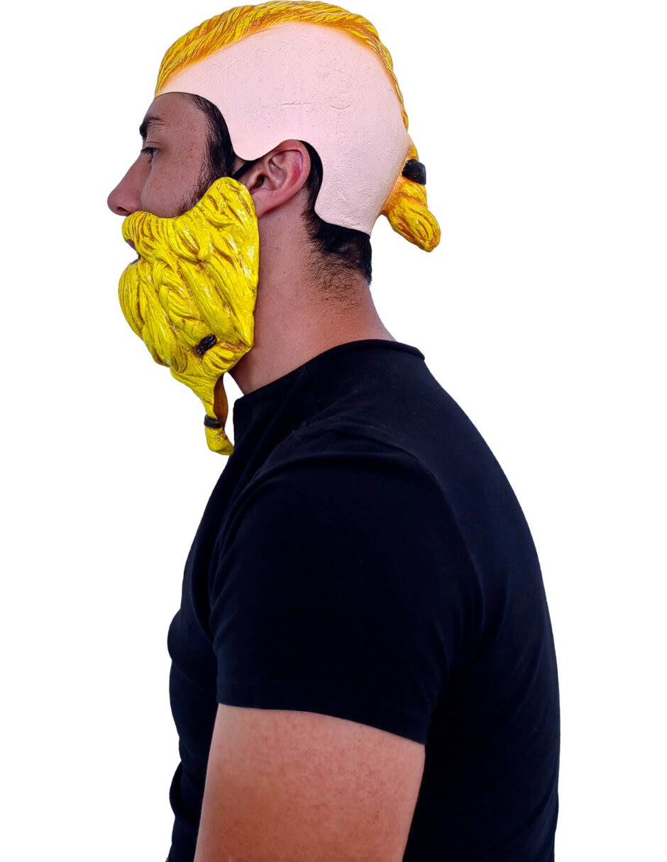 Máscara para disfraz vikingo para cosplay Rev