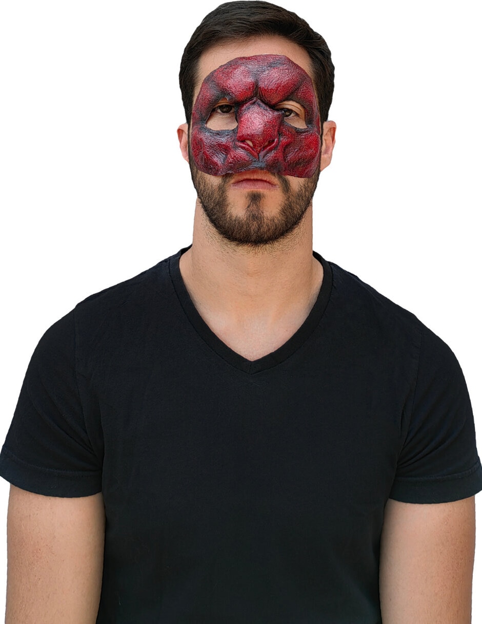 Maquillaje para disfraz de máscara efecto especial demonio Maquillaje para disfraz de máscara efecto especial demonio