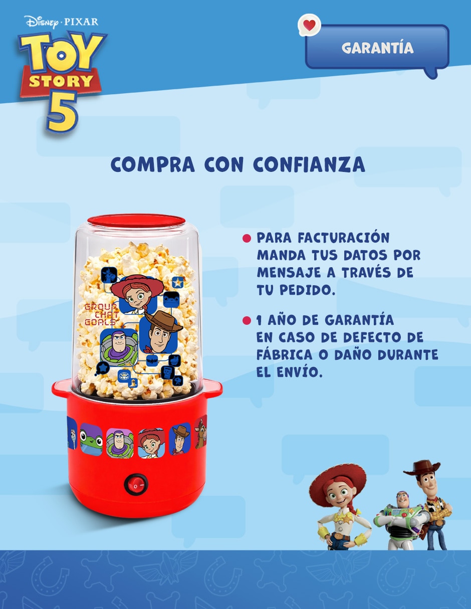 Máquina palomitas Disney toy story 100-120V