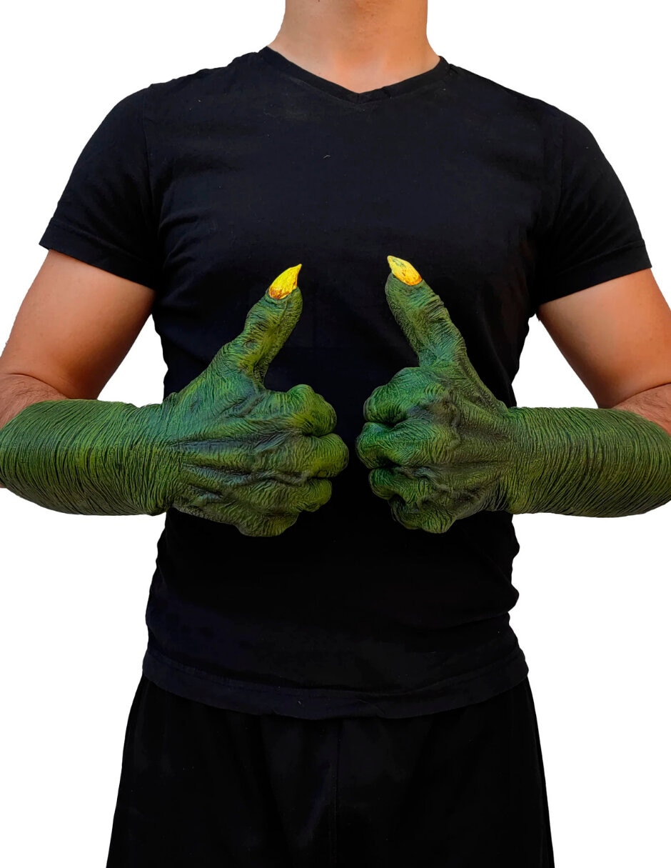 Guantes para disfraz guantes de mano de bruja Rev
