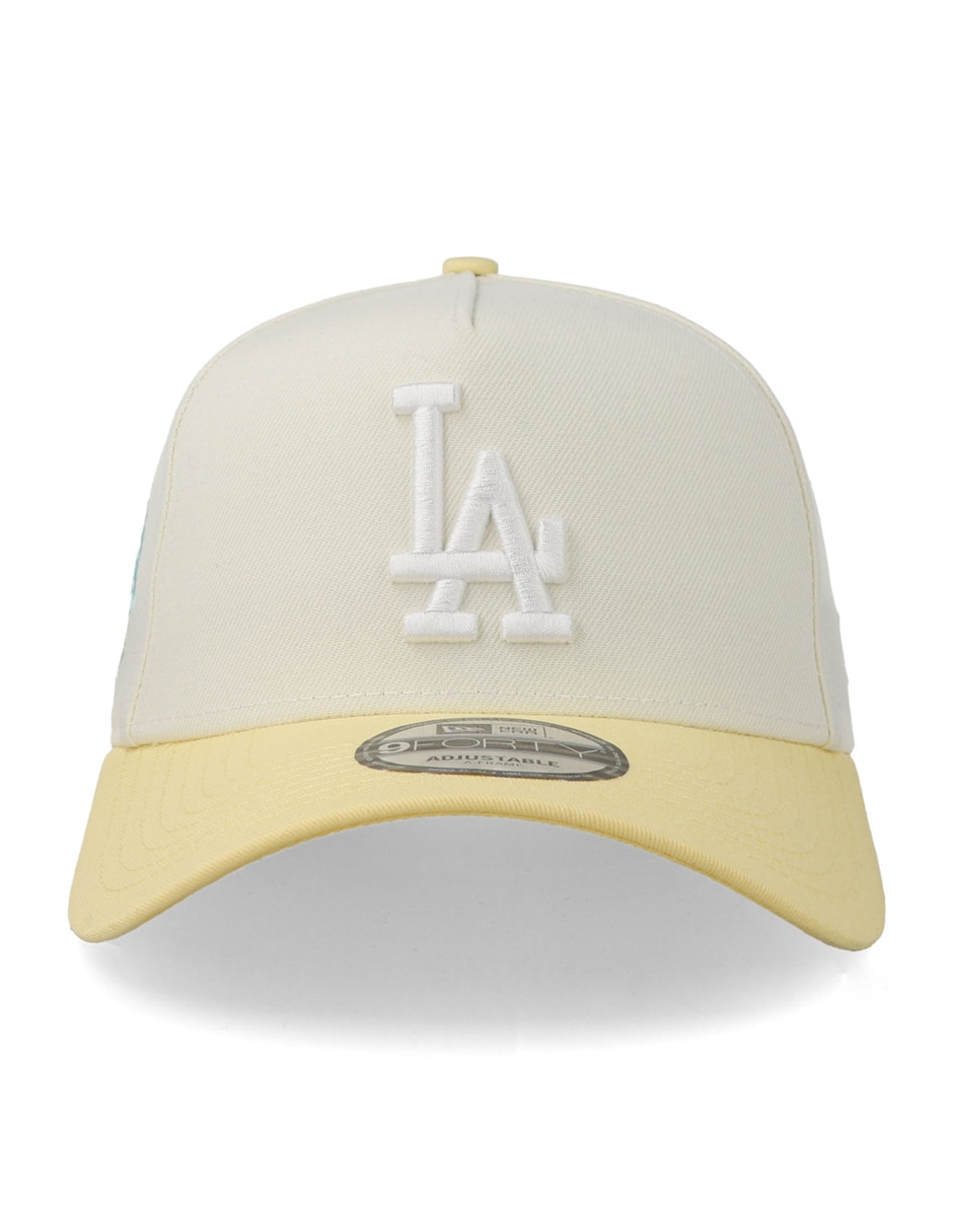 Gorra visera curva snapback para béisbol New Era 9Forty MLB Chrome Amarillo Los Angeles Dodgers unisex