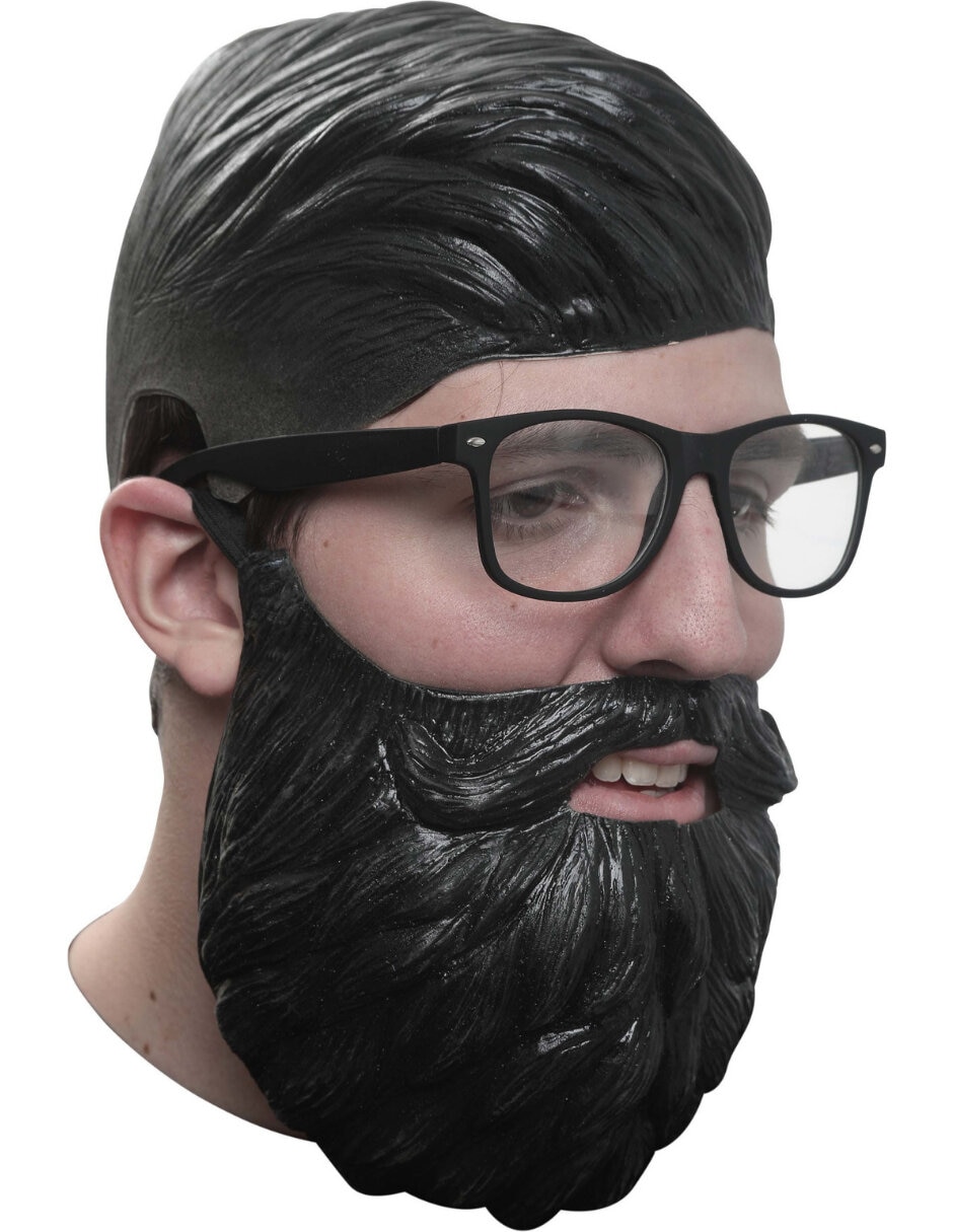 Máscara para disfraz de chico hipster