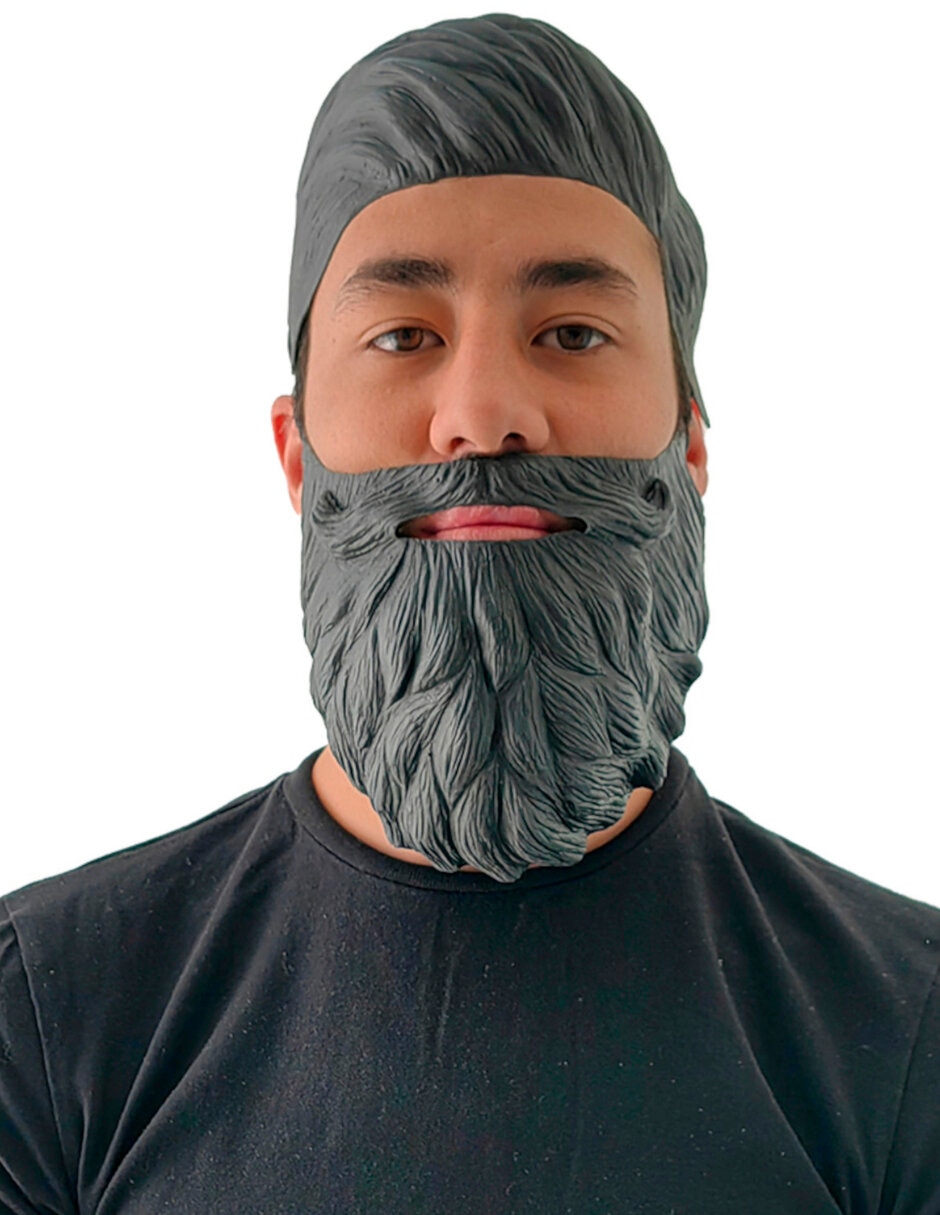 Máscara para disfraz de chico hipster Rev