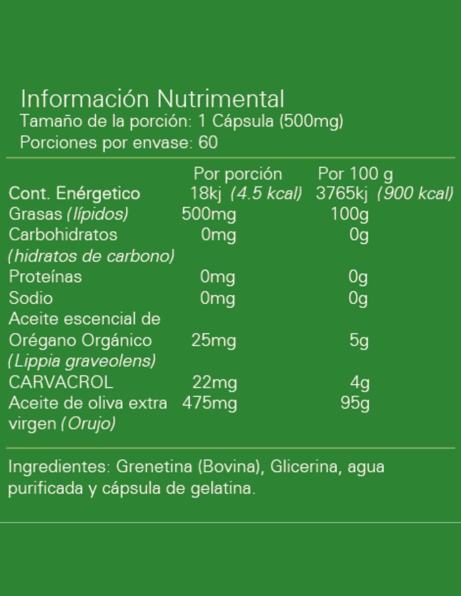 Aceite de orégano Alpha Nutrition