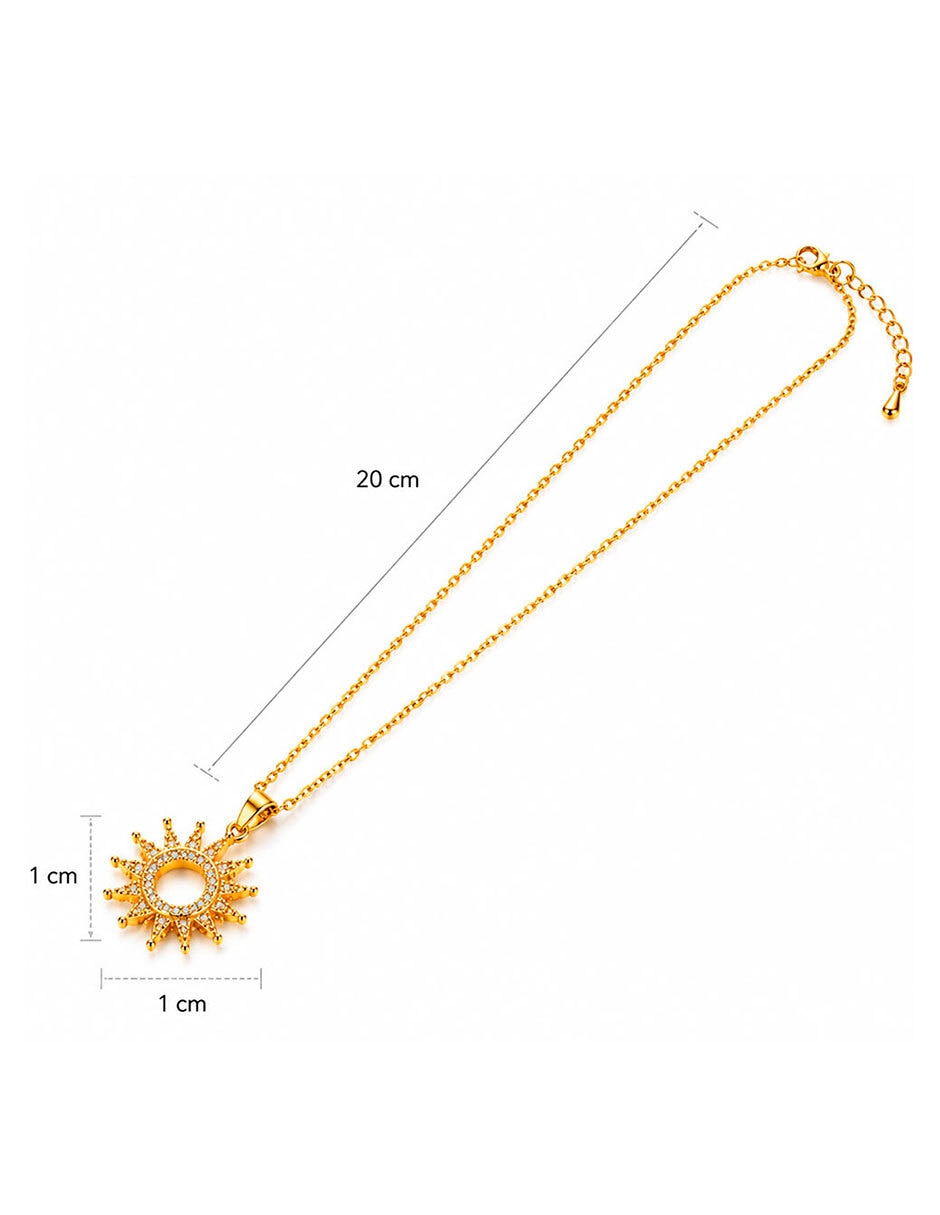 Collar con dije de sol Moon & Self