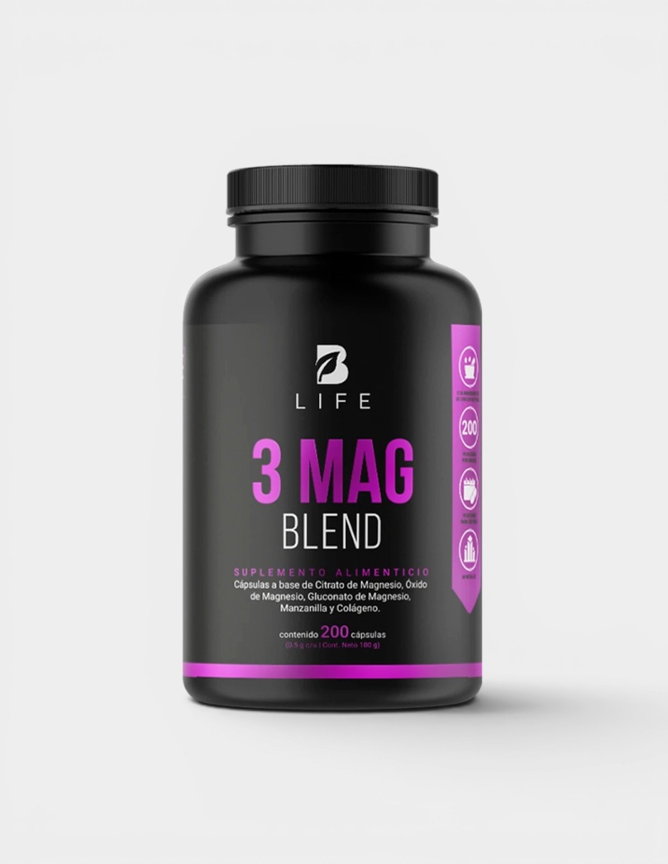 Suplementos alimenticios 3 Mag blend B Life