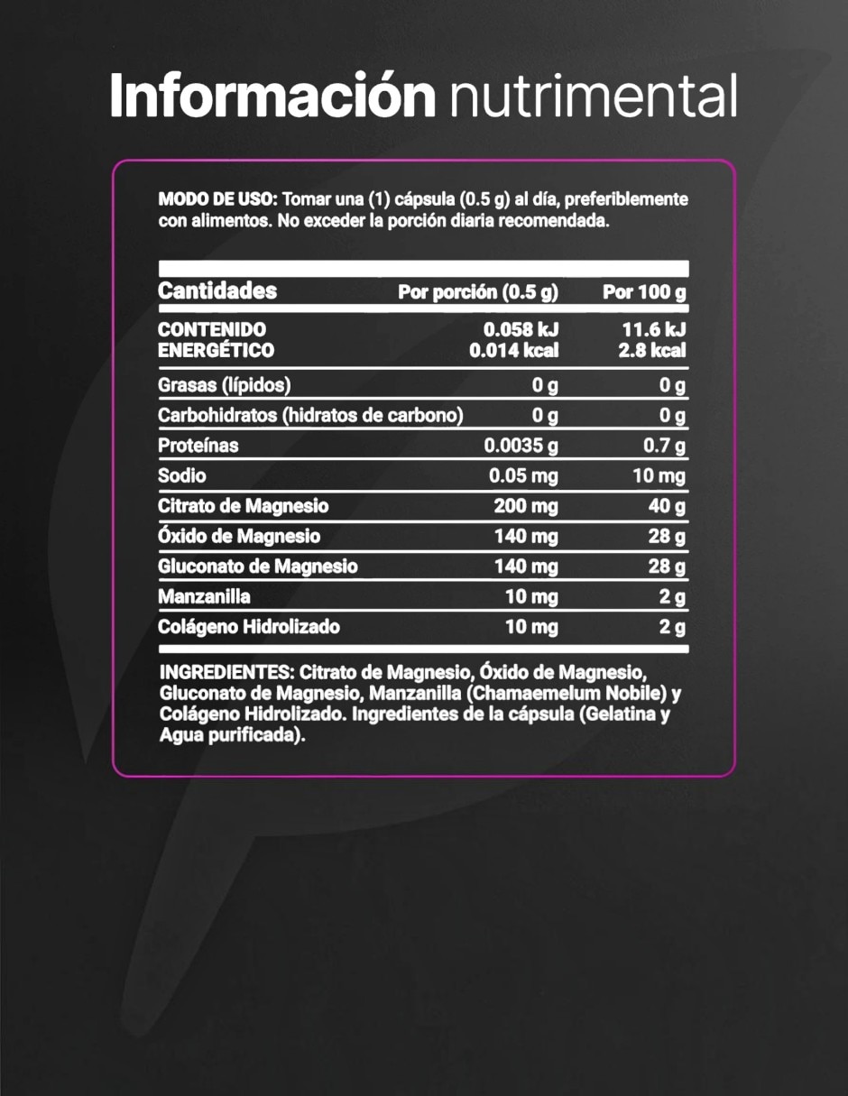 Suplementos alimenticios 3 Mag blend B Life