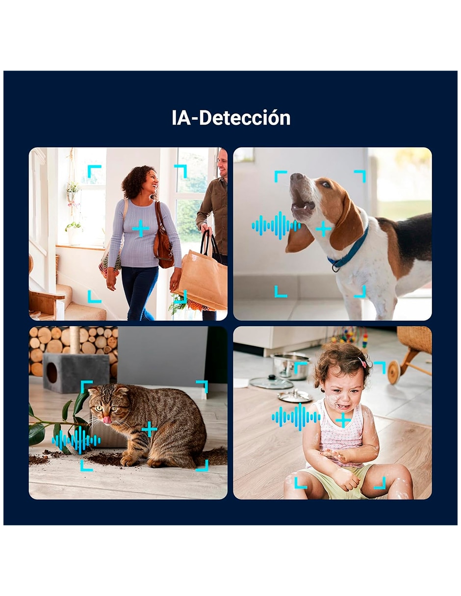 Cámara wi-fi de seguridad modelo ezvizc6n g1 inalámbrica 3k 104°para interior 3