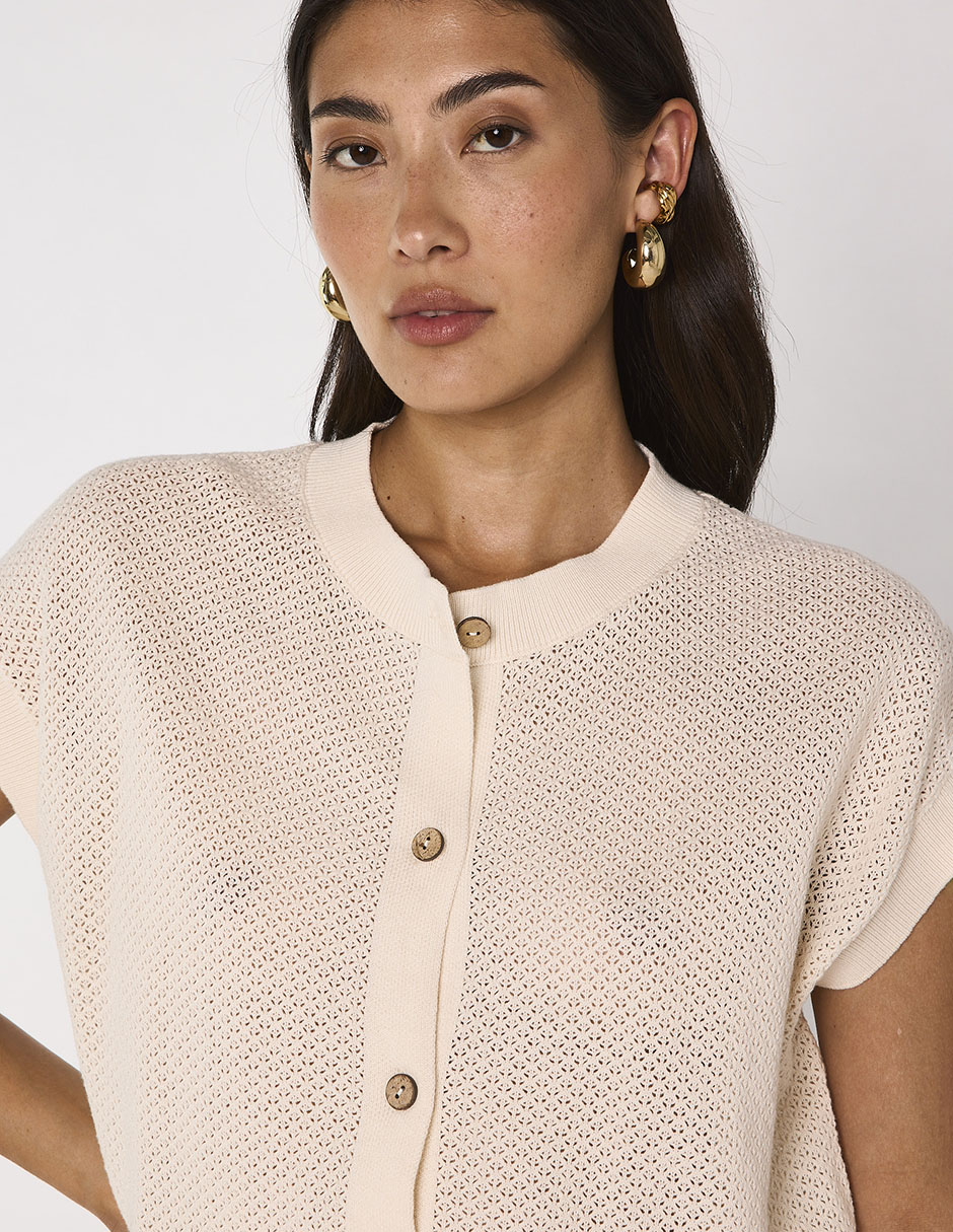 Suéter cuello redondo para mujer