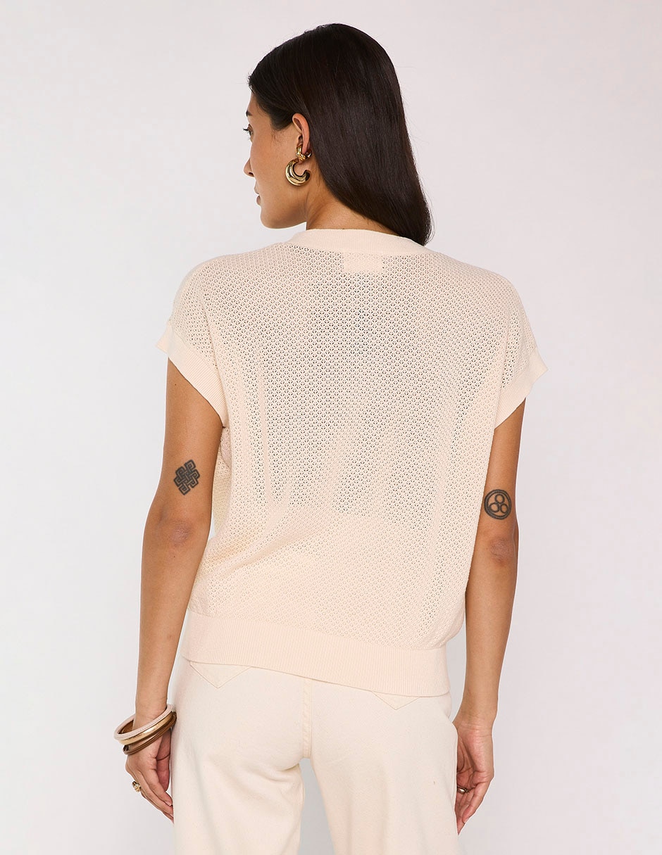 Suéter cuello redondo para mujer
