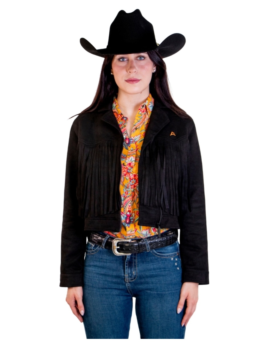 Chamarra casual ICY Denver impermeable de ante para mujer