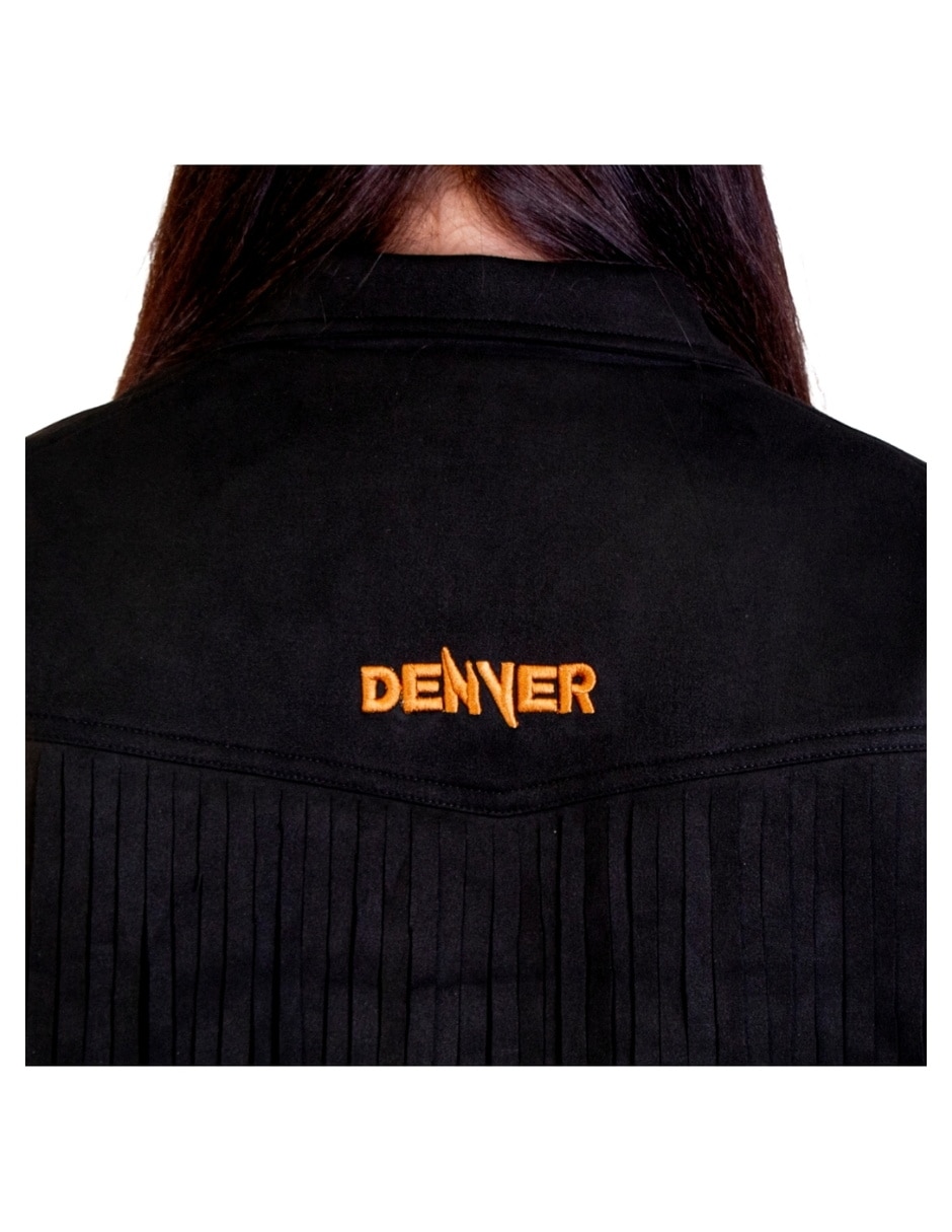 Chamarra casual ICY Denver impermeable de ante para mujer